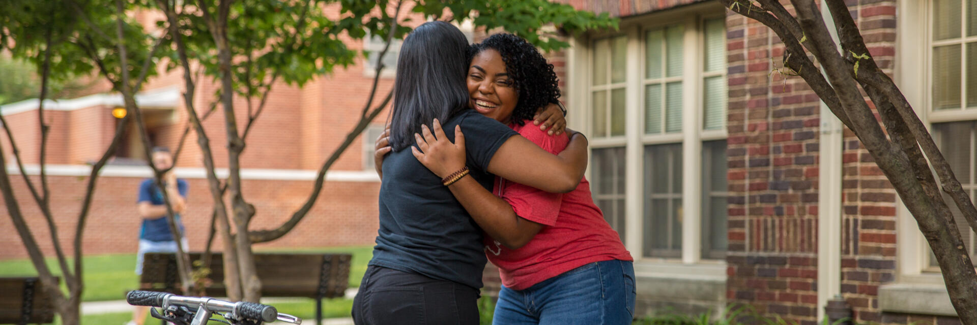 Students hugging