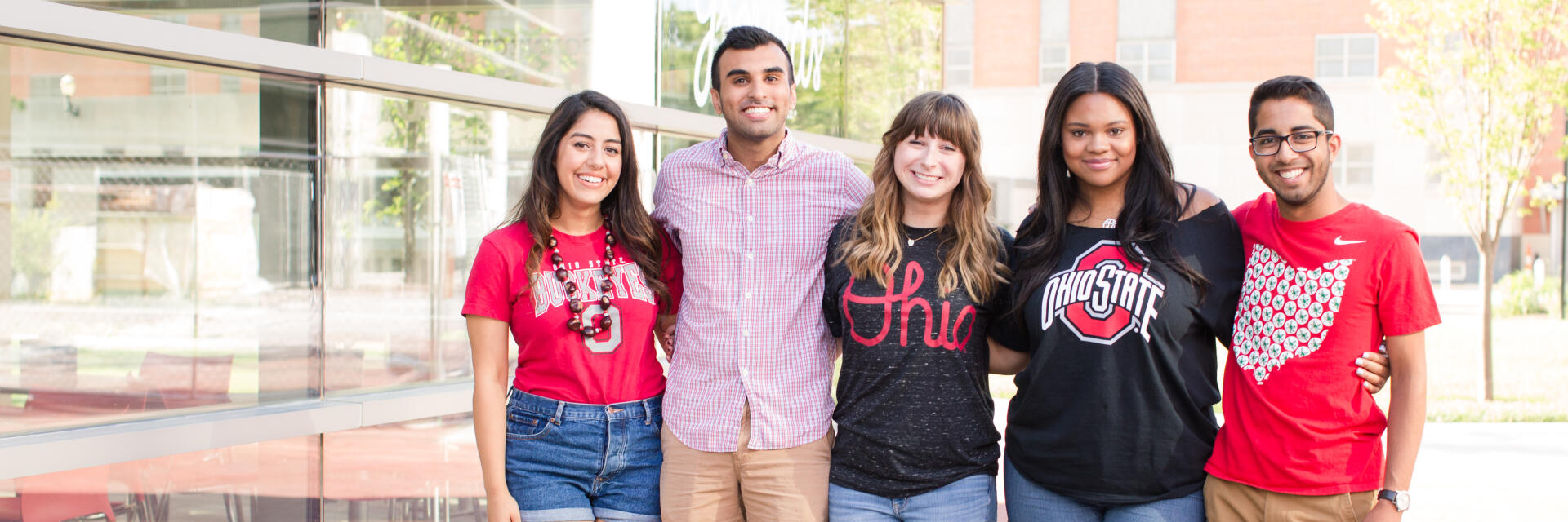 Students smiling on North Campus