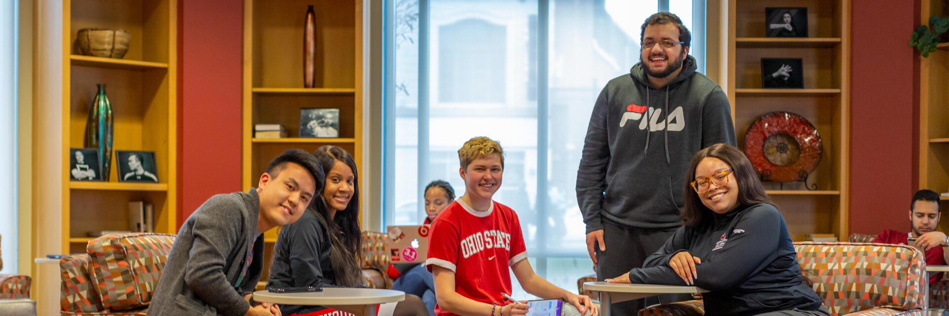 Students sitting in chairs